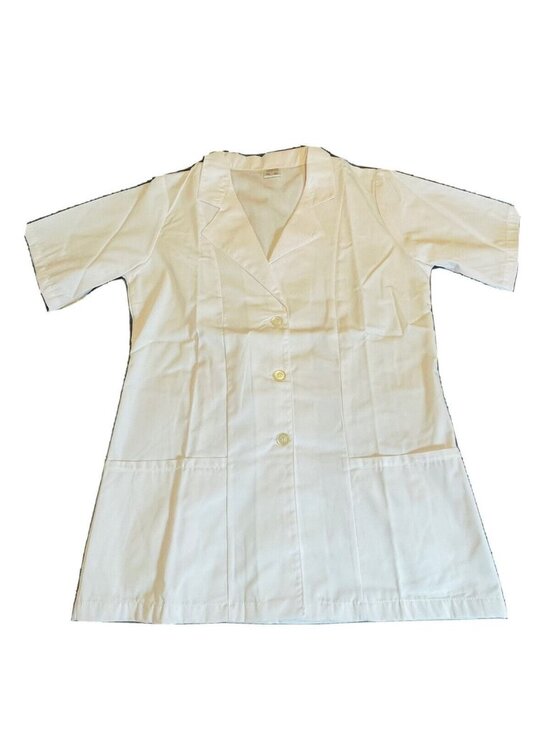 Fashion Seal Jackets & Blazers - Fashion Seal Short Sleeve Fitted Lab Coat Scrub Top SZ Large Women Style 73454
